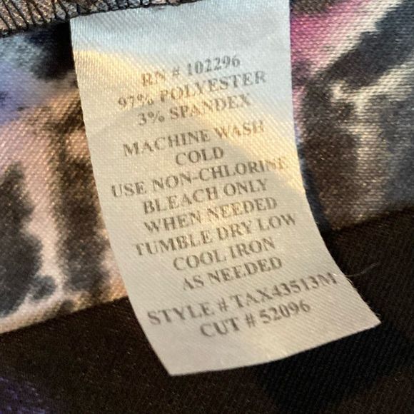 Connected Apparel Purple and Teal Midi Dress - Picture 9 of 9